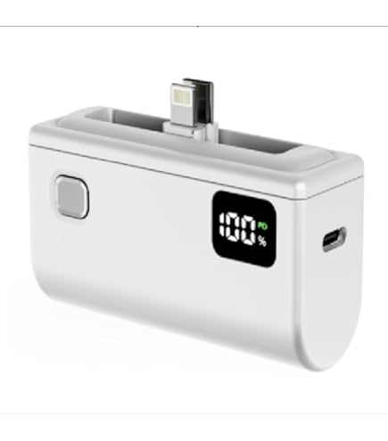 持ち充 Amazon | モバイルバッテリー コンパクト 軽量 小型 コネクター内蔵